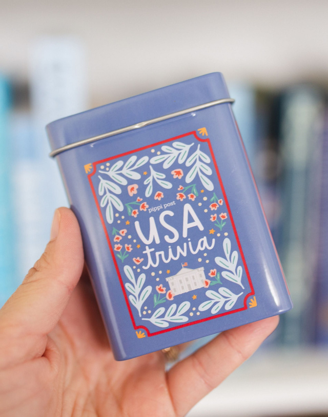 USA Trivia Game - Deck of Cards + Storage Tin, 1 of 8