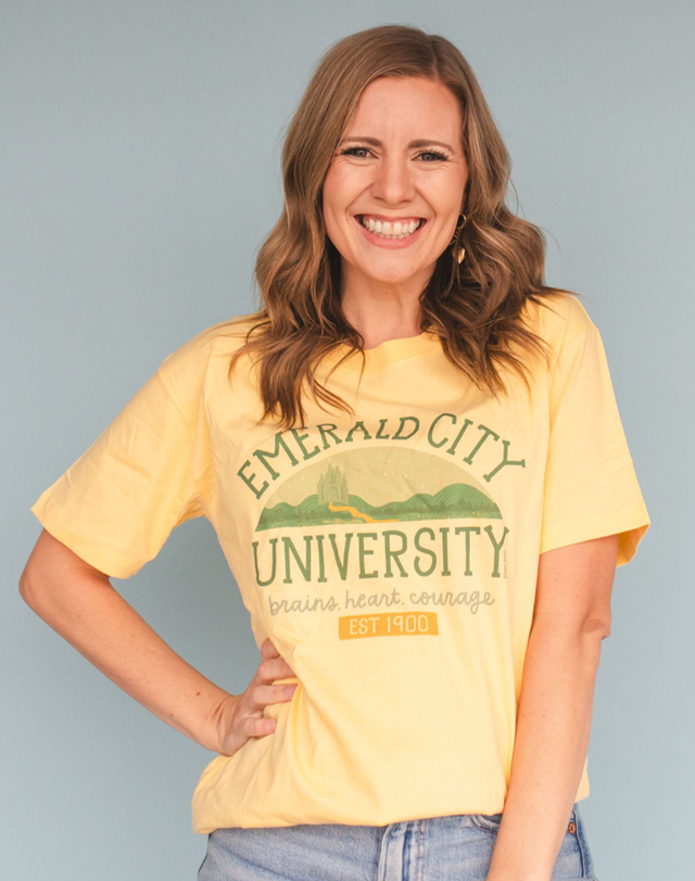 Emerald City University Tee - Butter, 1 of 4