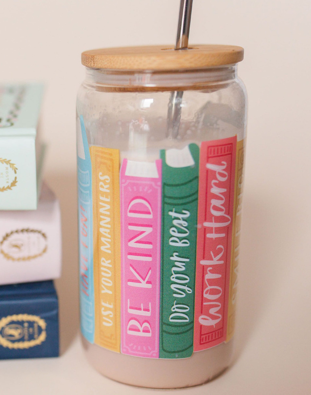 Affirmations Books Glass Can, 2 of 3