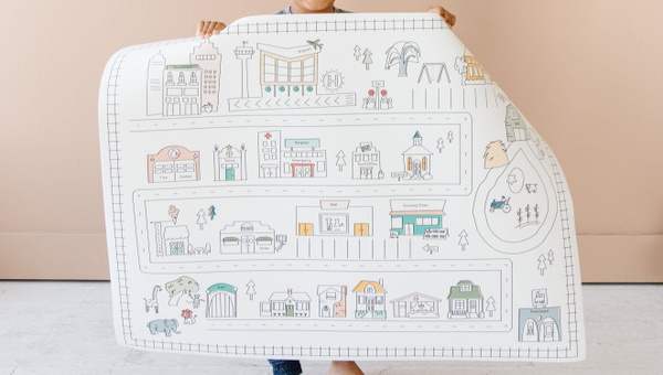 Table Top Modern City Play Mat, 3 of 8