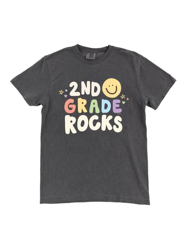 2nd Grade Rocks Tee - Pepper, 3 of 3