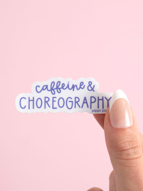 Caffeine & Choreography Dance Decal Sticker, 2 of 2