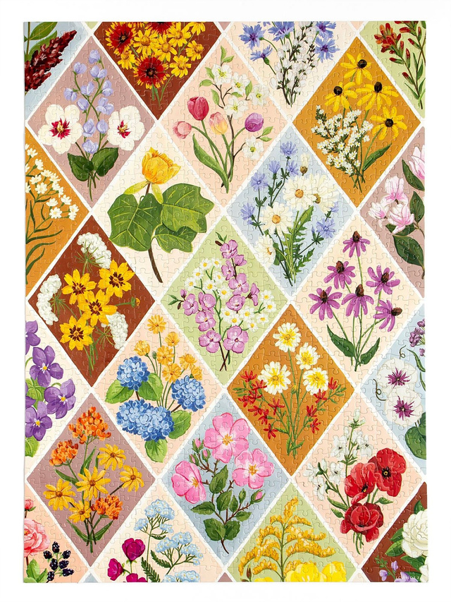 Vintage Blooms - 1,000 Piece Floral Jigsaw Puzzle, 9 of 9