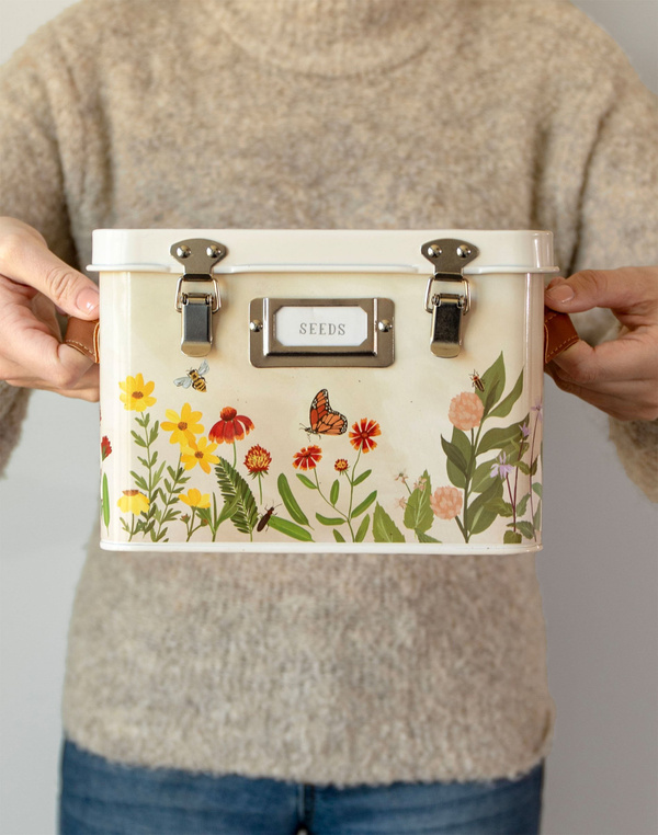 Wildflower Botanicals Tin Seed Storage Box, 4 of 5