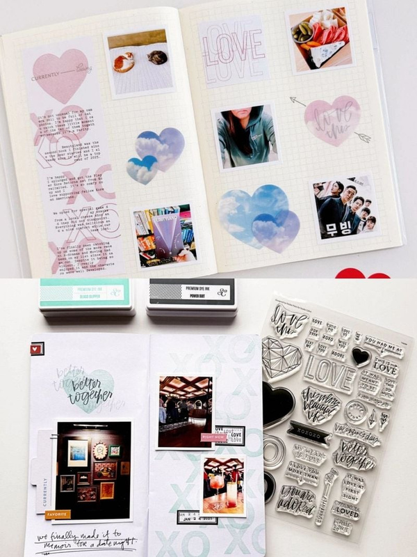 Stamp Set : 6×8 Currently Loving , 3 of 4