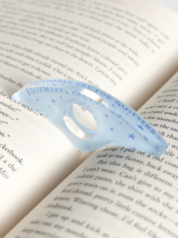 Bookmarks Are For Quitters Thumb Book Page Holder, 3 of 6