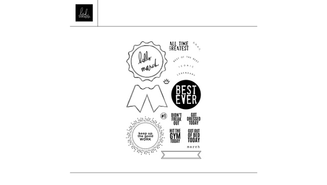 Digital 4×6 March Update Stamp Set, 1 of 1