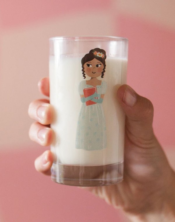 Pride and Prejudice Elizabeth Bennet Mini Juice Glass, 1 of 3