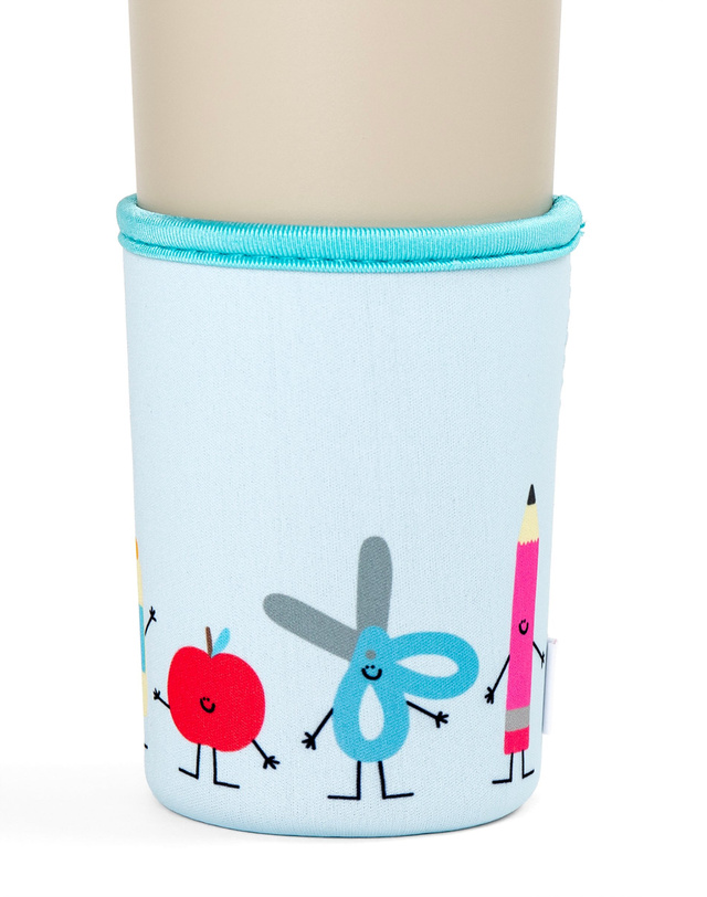 School Supplies Doodle Friends Teacher Drink Sleeve, 2 of 4