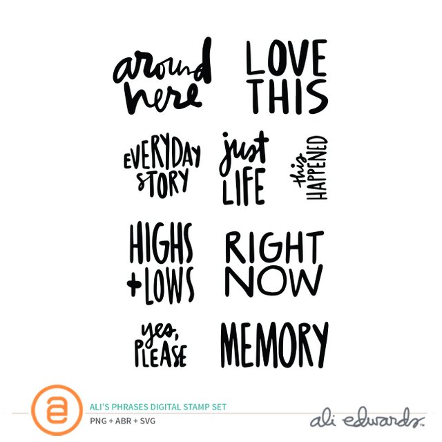 Phrases by Ali Digital Stamp Set, 1 of 1