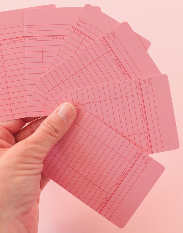 Pink Library Card Deck Of Playing Cards, 4 of 7