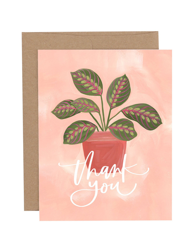 Plant Thank You Greeting Card, 1 of 1