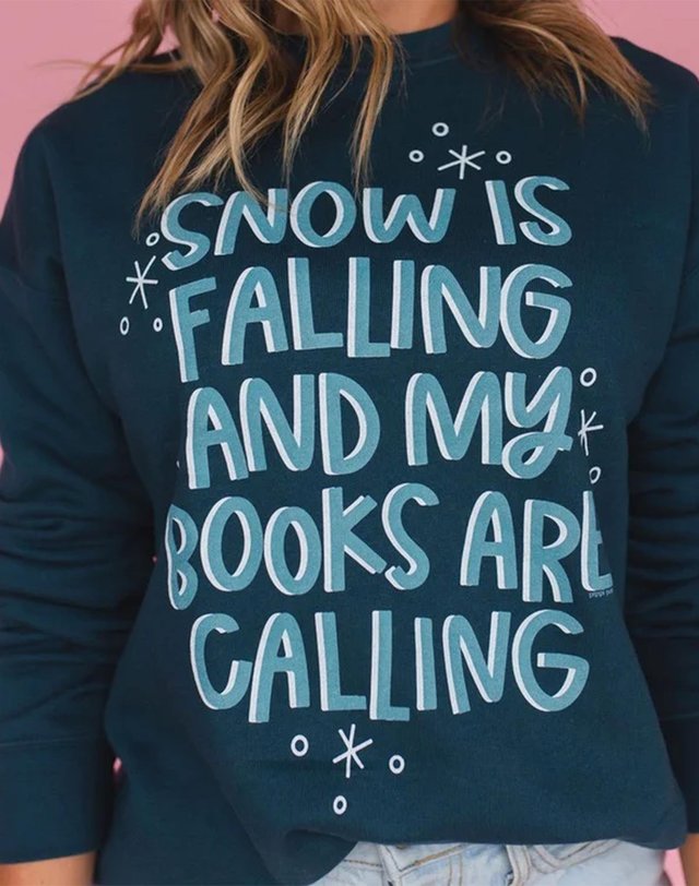 Snow is Falling Sweatshirt - True Navy, 3 of 4