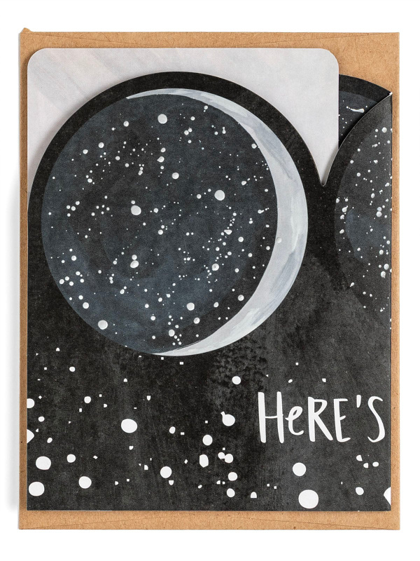 Many Moons Birthday Accordion Greeting Card, 3 of 3