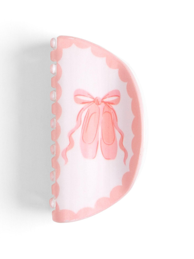 Pink Ballet Slippers Claw Hair Clip, 6 of 7