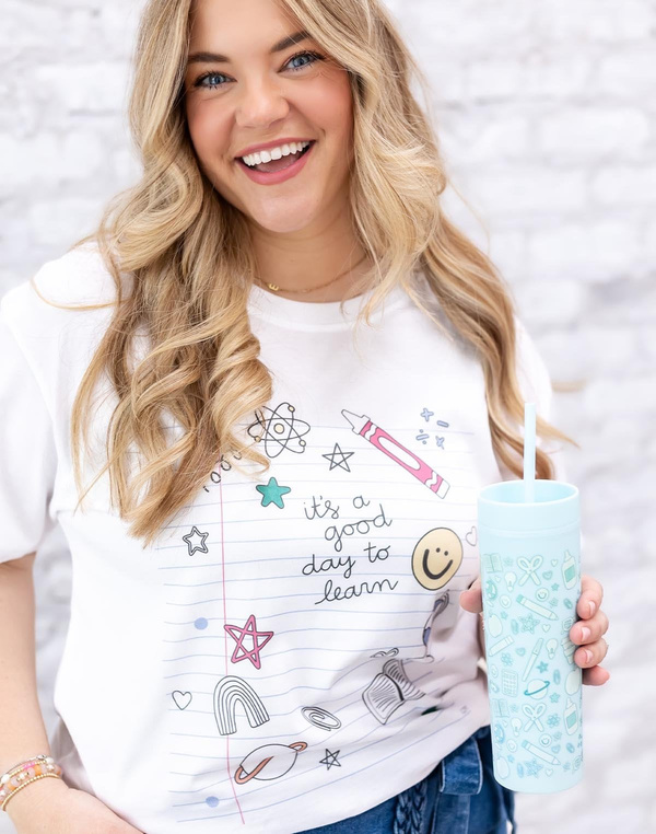 Classroom Icons Acrylic Tumbler - Mint, 3 of 5