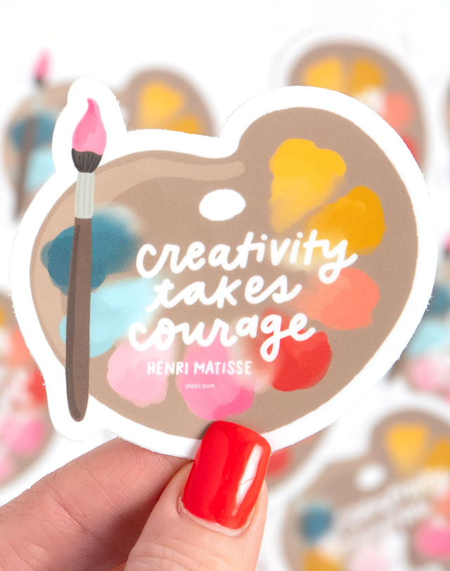 Creativity Takes Courage Decal Sticker, 1 of 3