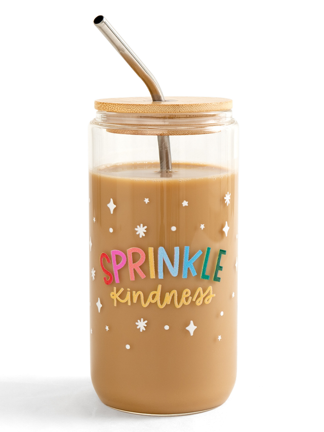 Sprinkle Kindness Glass Can, 2 of 2