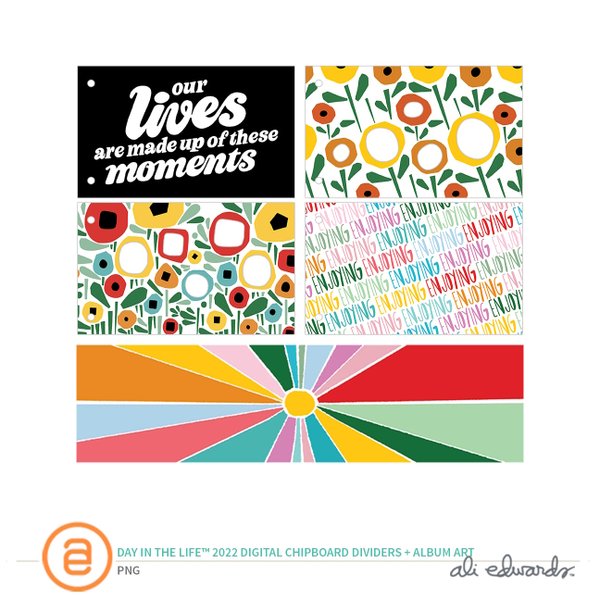 Day In The Life™ 2022 Digital Chipboard Dividers and Album Art, 1 of 1