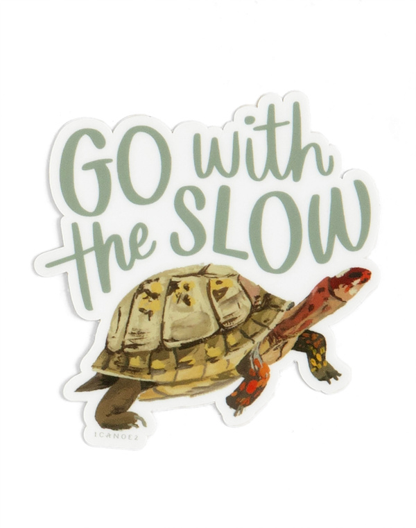 Go With The Slow Decal Sticker, 3 of 3