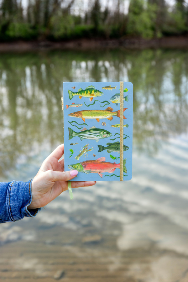 Freshwater Fish Lay Flat Lined Journal, 4 of 4