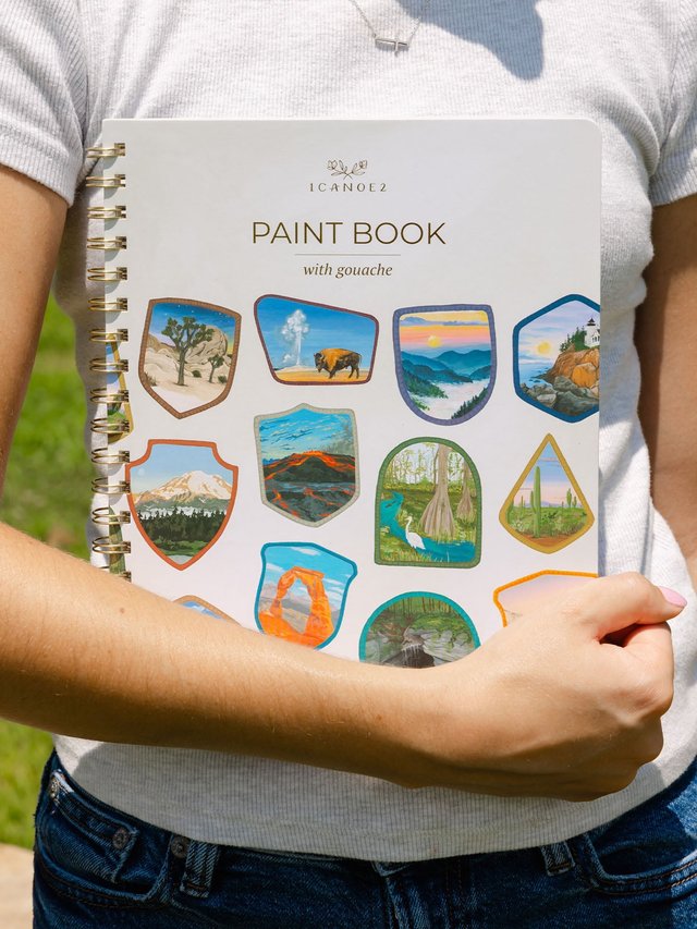National Parks Learn-To-Paint Gouache Paint Book, 1 of 8
