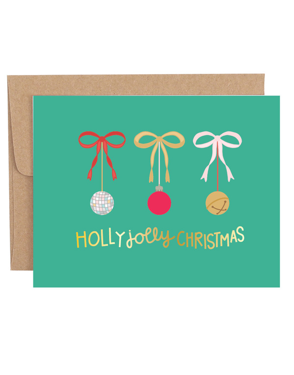 Holly Jolly Christmas Greeting Card, 1 of 1