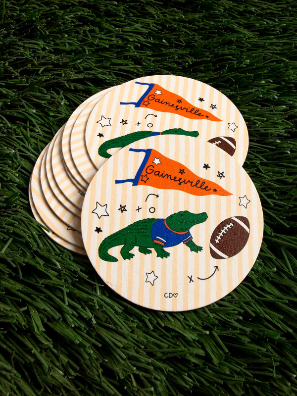 Gainesville Football Game Day Paper Coasters - Set of 10, 1 of 3