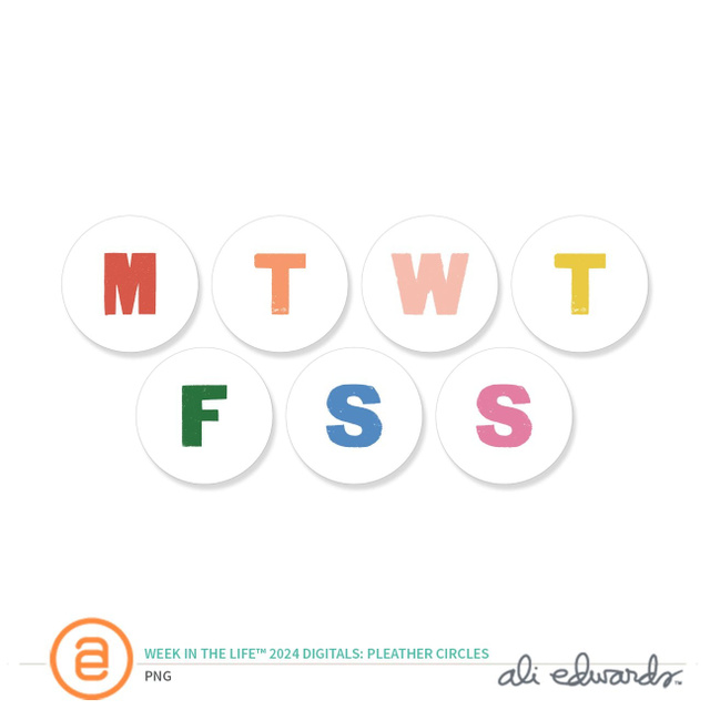 Week In The Life™ Digital 2024 Pleather Circles, 1 of 1