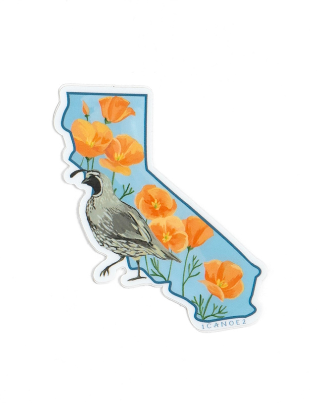 Birds & Blooms California Decal  Sticker, 5 of 5