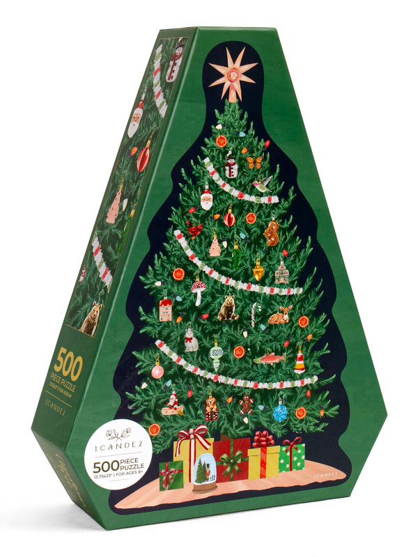Christmas Tree - 500 Piece Shaped Jigsaw Puzzle, 1 of 5