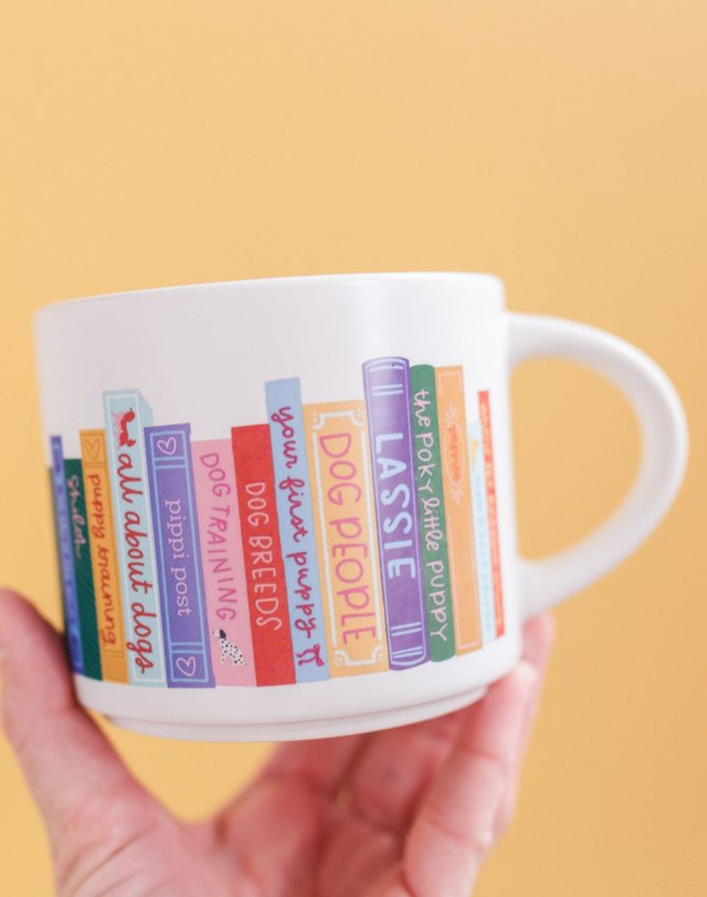 Dog Books Large Ceramic Mug, 2 of 3