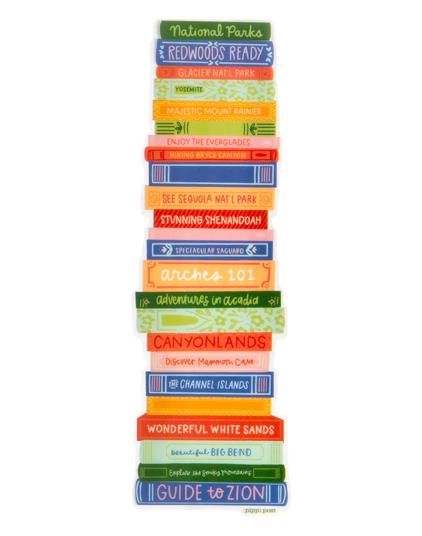 National Parks Book Stack Transparent Bookmark, 6 of 6