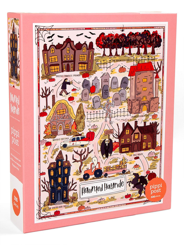 Literary Haunted Hayride - 500 Piece Halloween Jigsaw Puzzle, 1 of 6