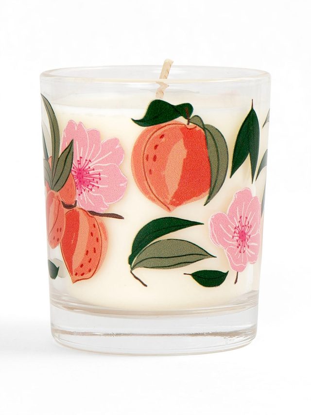 Peach Blossom Scented Soy Hand-Poured Candle, 3 of 5
