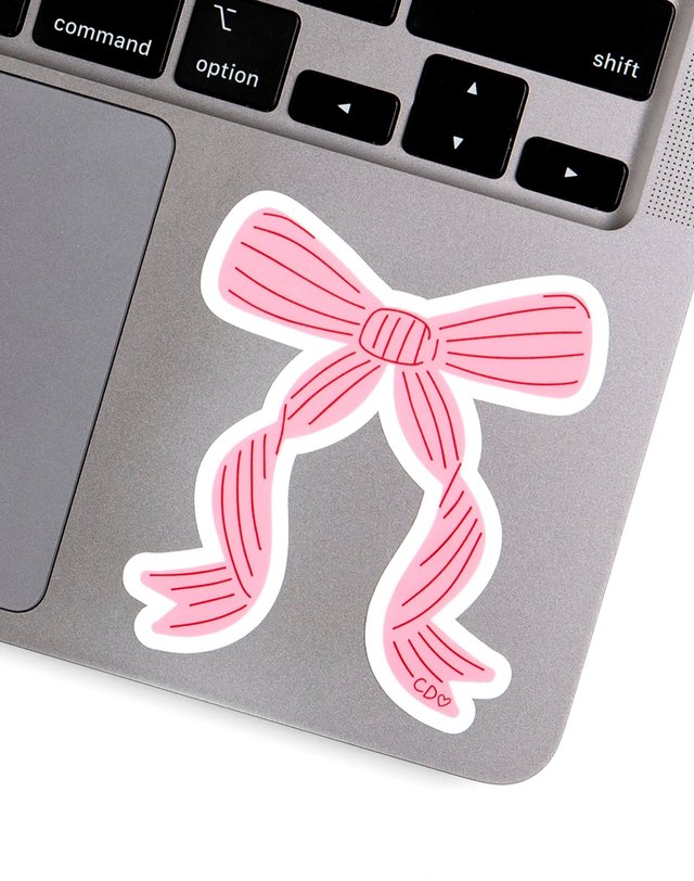 Coquette Frilled Bow Decal Sticker, 3 of 4