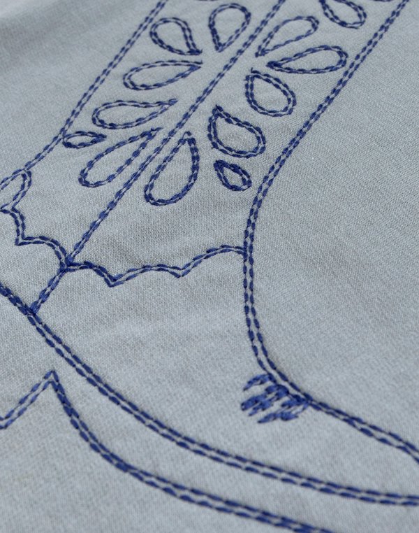 Howdy Cowgirl Boots - Callie Tunic Sweatshirt - Dusty Blue, 6 of 9
