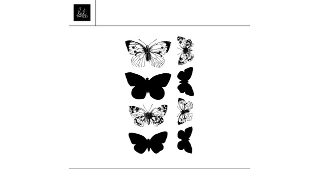 Digital 4×6 Butterfly Stamp, 1 of 1