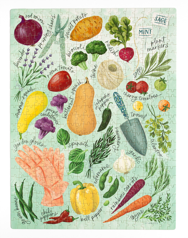 In The Garden - 500 Piece Jigsaw Puzzle - 1canoe2