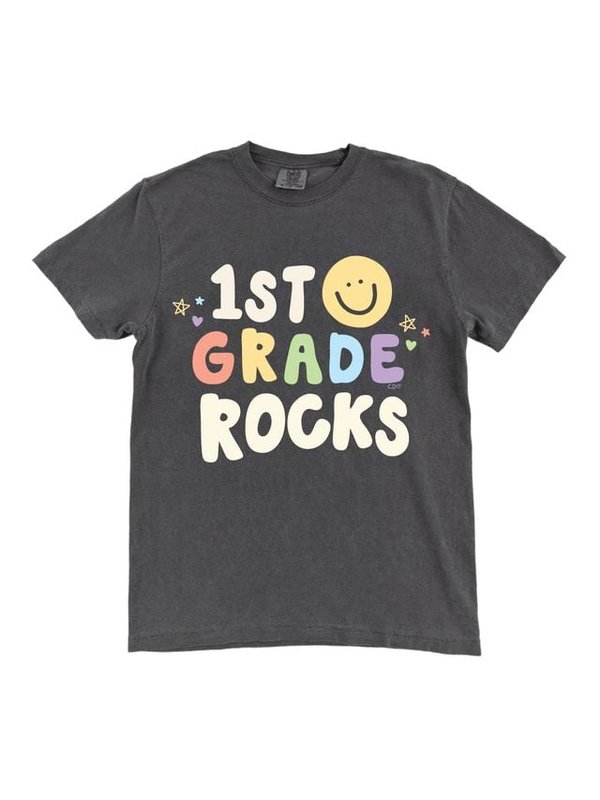 1st Grade Rocks Tee - Pepper, 3 of 3