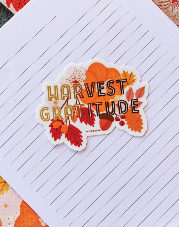 Harvest Gratitude Sticker, 2 of 2