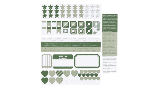 Color Collective Mini Sticker Booklet - Evergreen, 1 of 1