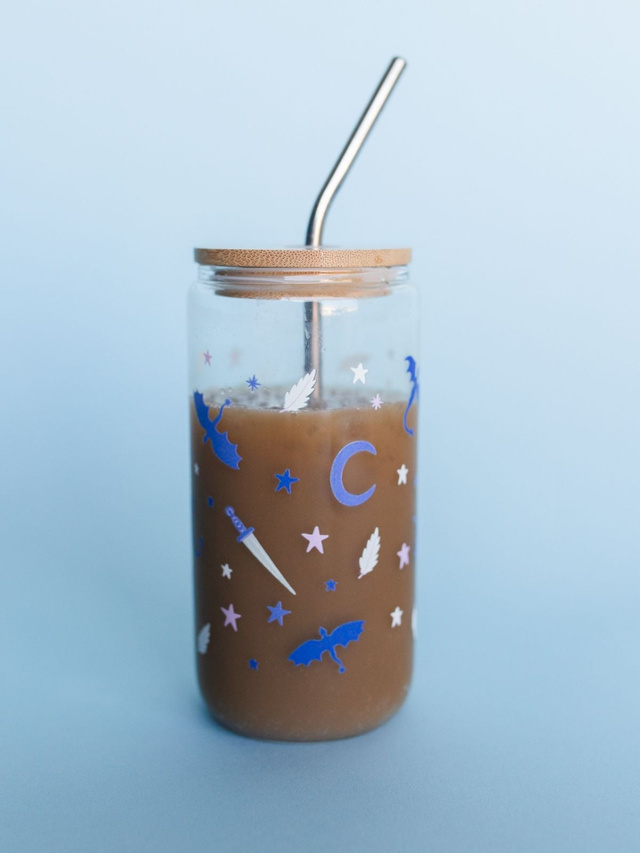 Romantasy Reader Glass Can, 3 of 4