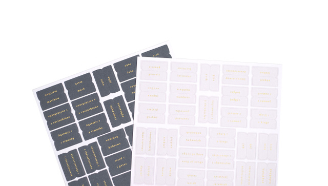 Bible Tabs - Navy and Grey, 2 of 6