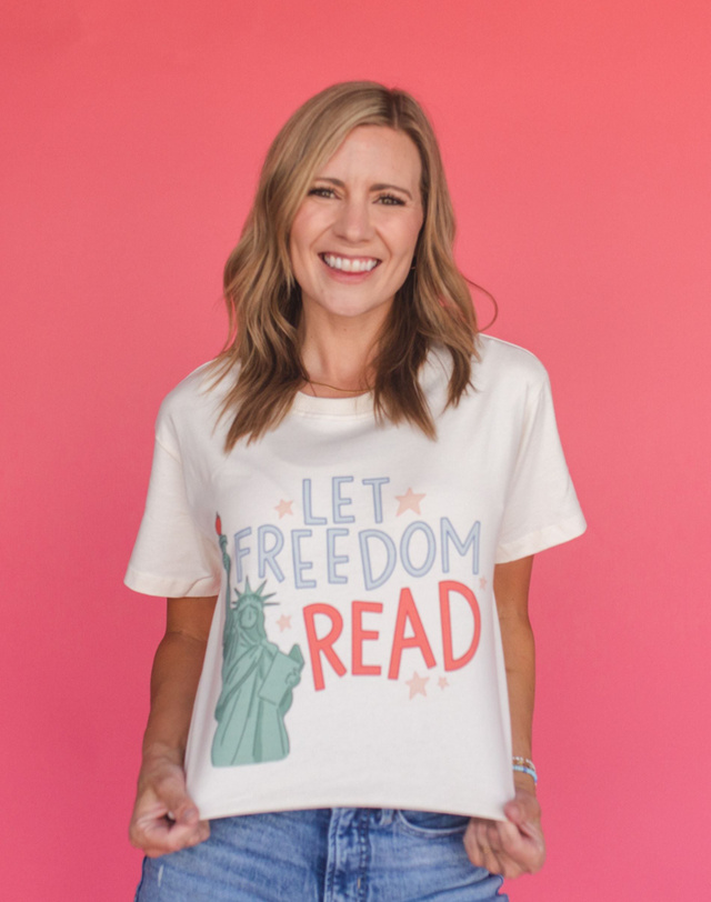 Let Freedom Read Tee - Ivory, 1 of 3