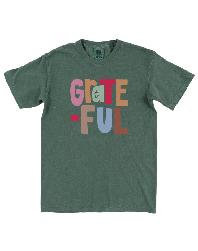 Oh So Grateful Tee - Blue Spruce, 2 of 2