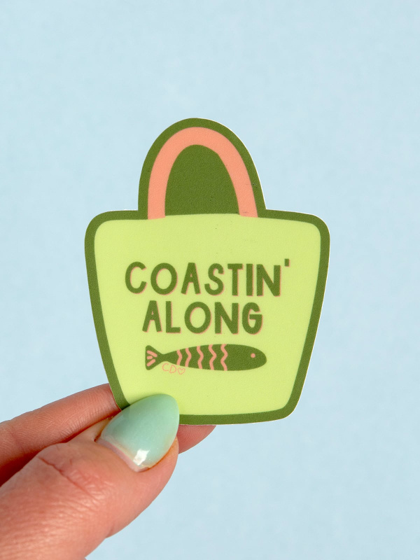 Coastin' Along Decal Sticker, 1 of 2