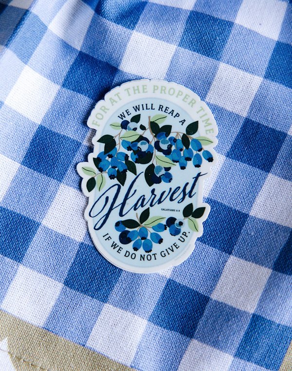 Blueberry Faith Decal Sticker, 3 of 3