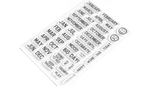 Stamp Set : 4×6 Calendar Months, 2 of 2