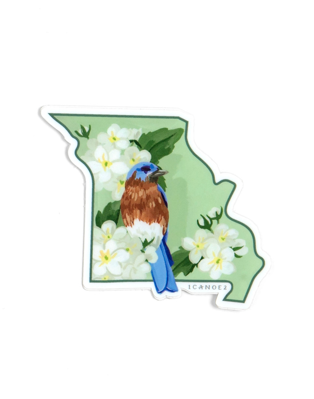 Birds & Blooms Missouri Decal Sticker, 5 of 5